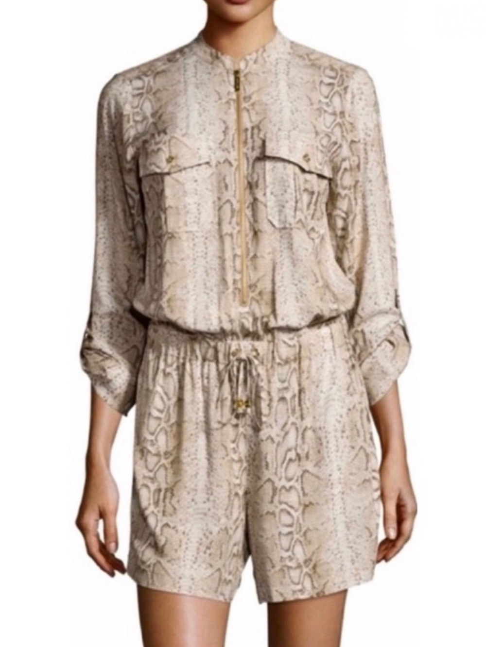 NEW MICHAEL MICHAEL KORS SNAKE PRINT ROMPER